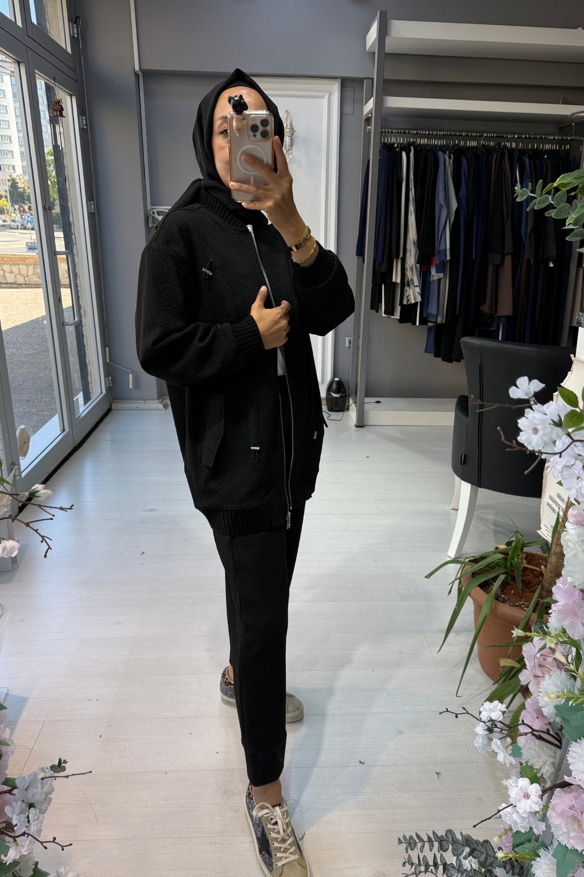 Venöve Siyah Aida Takım