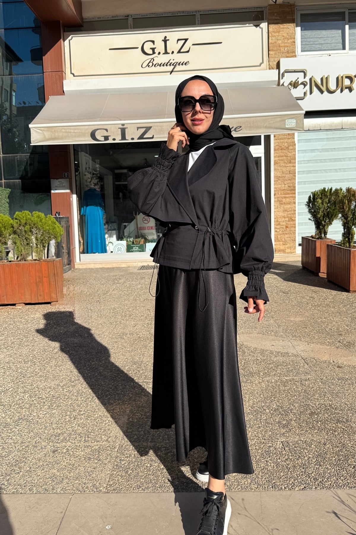 Exquise Gömlek Yaka Reglan Kol Regular Astarlı Pamuklu Ceket