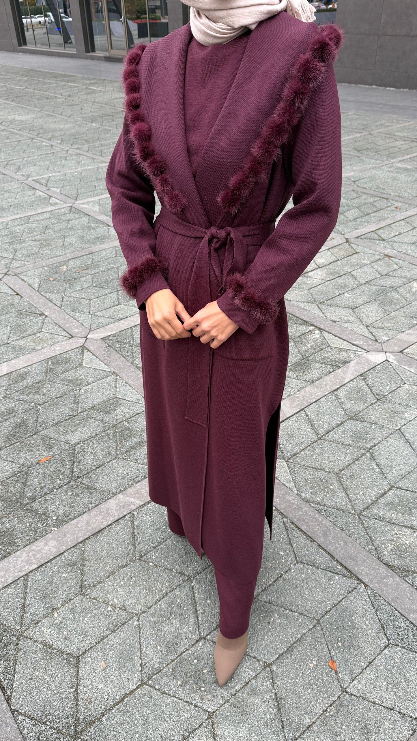 Miss Dalida Kürk Detaylı Siyah Hırka