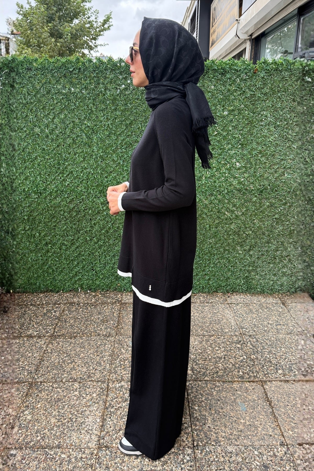 Miss Dalida Önü Dikişli Bol Paça Pantolon