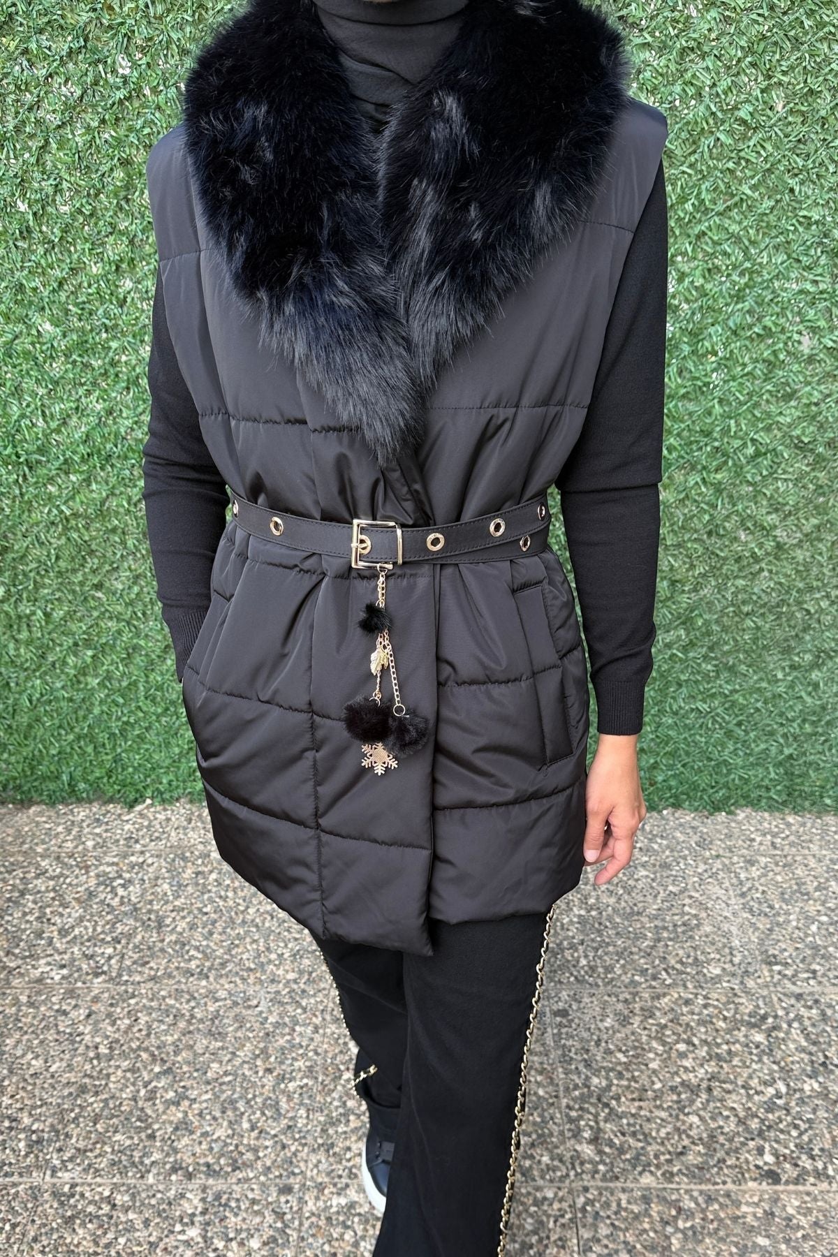 Venöve Ruth Siyah Yelek