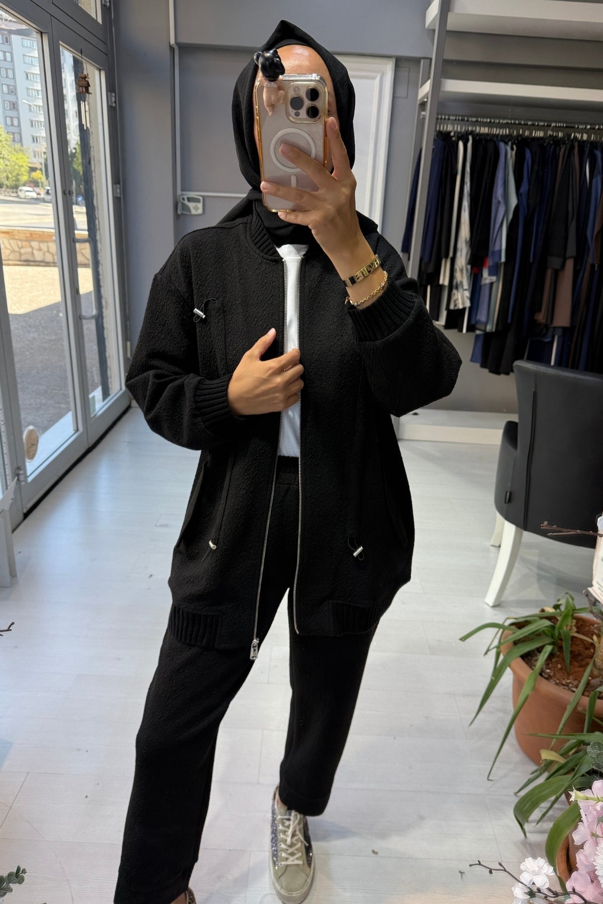 Venöve Siyah Aida Takım