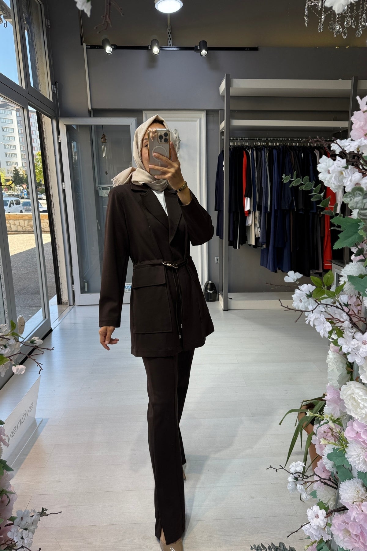 Venöve Kahverengi Elena Takım