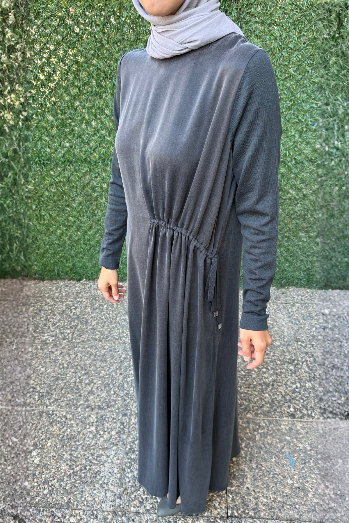 Miss Dalida Kolları Triko Cupra Elbise