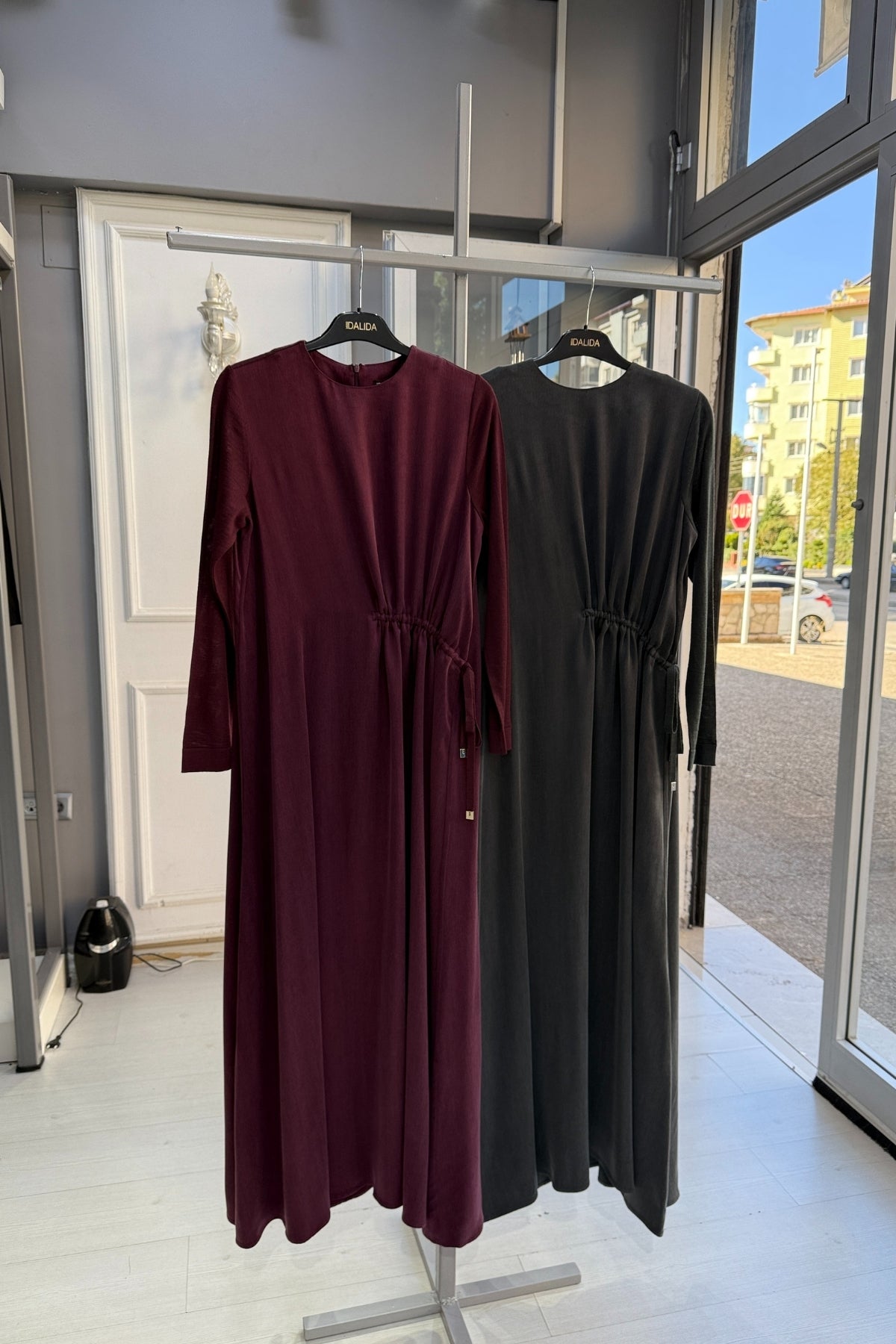 Miss Dalida Kolları Triko Cupra Elbise