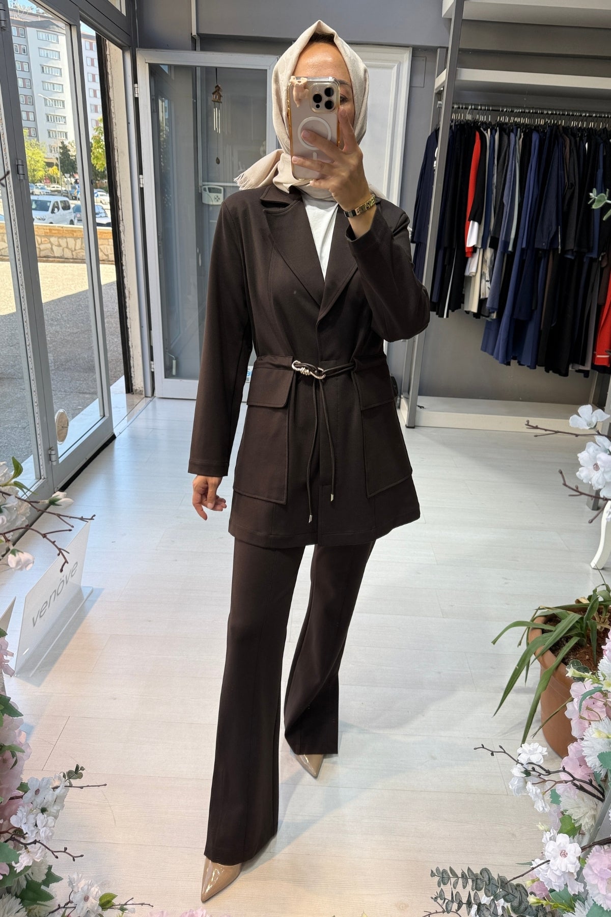 Venöve Kahverengi Elena Takım