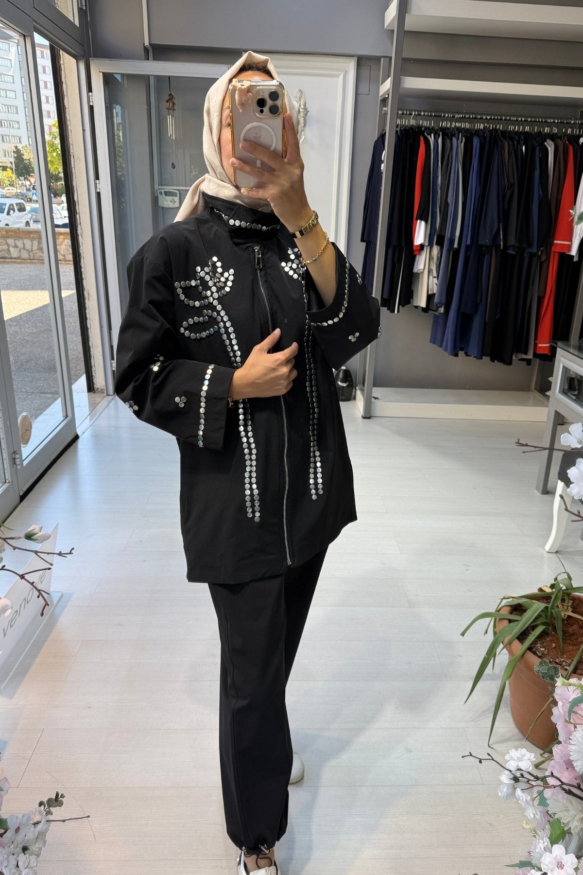 Venöve Siyah Jayla Takım