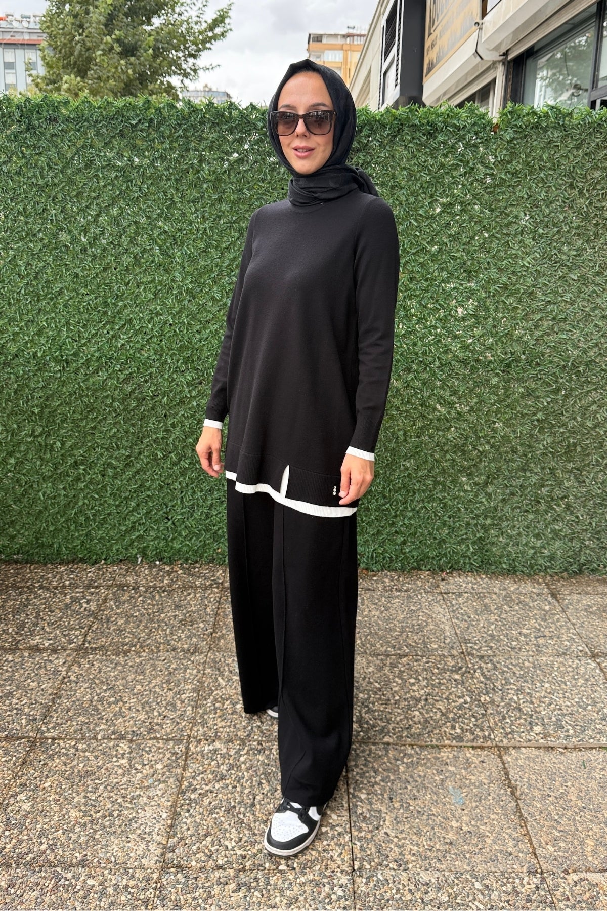 Miss Dalida Önü Dikişli Bol Paça  Pantolon