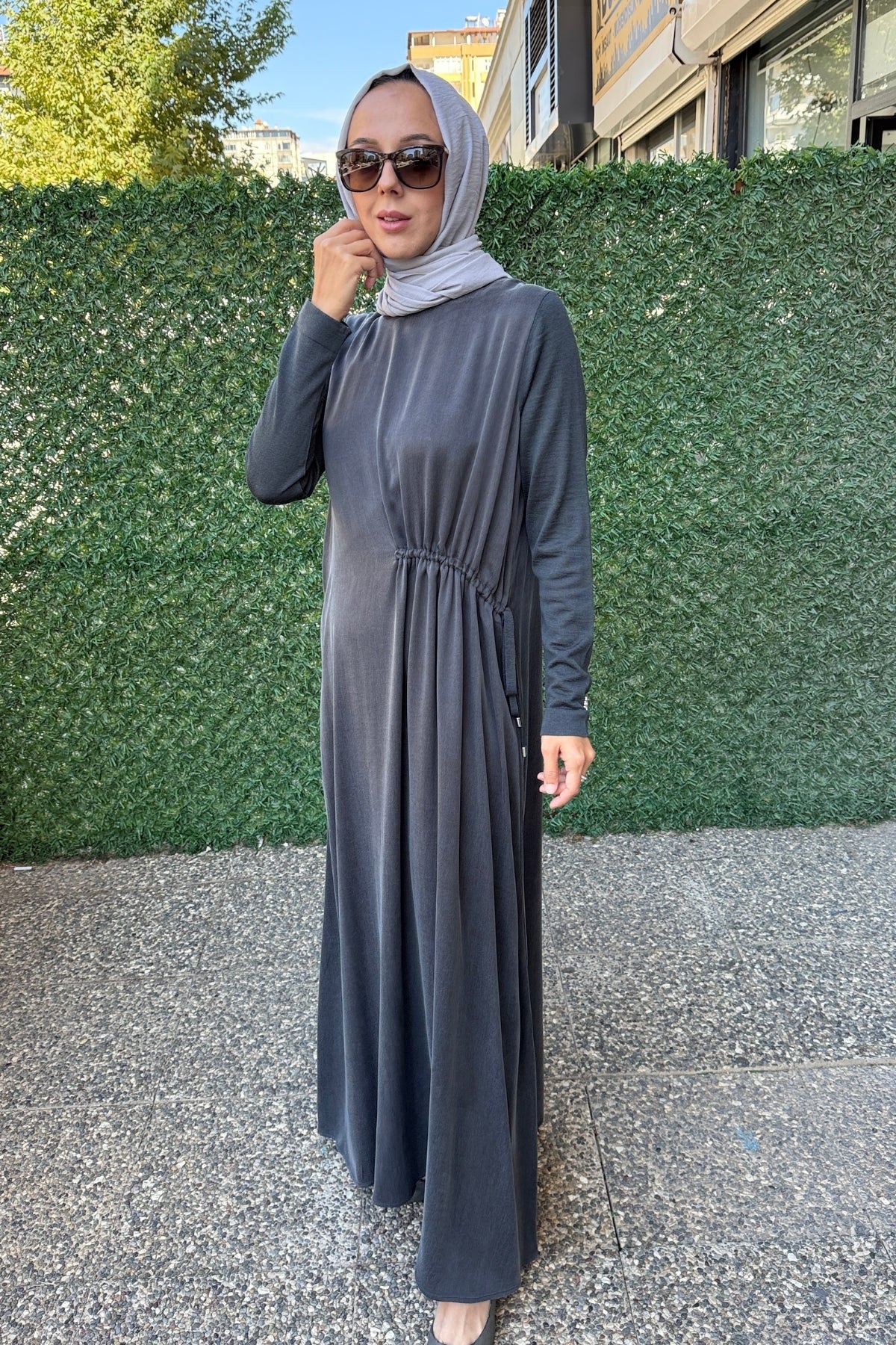 Miss Dalida Kolları Triko Cupra Elbise