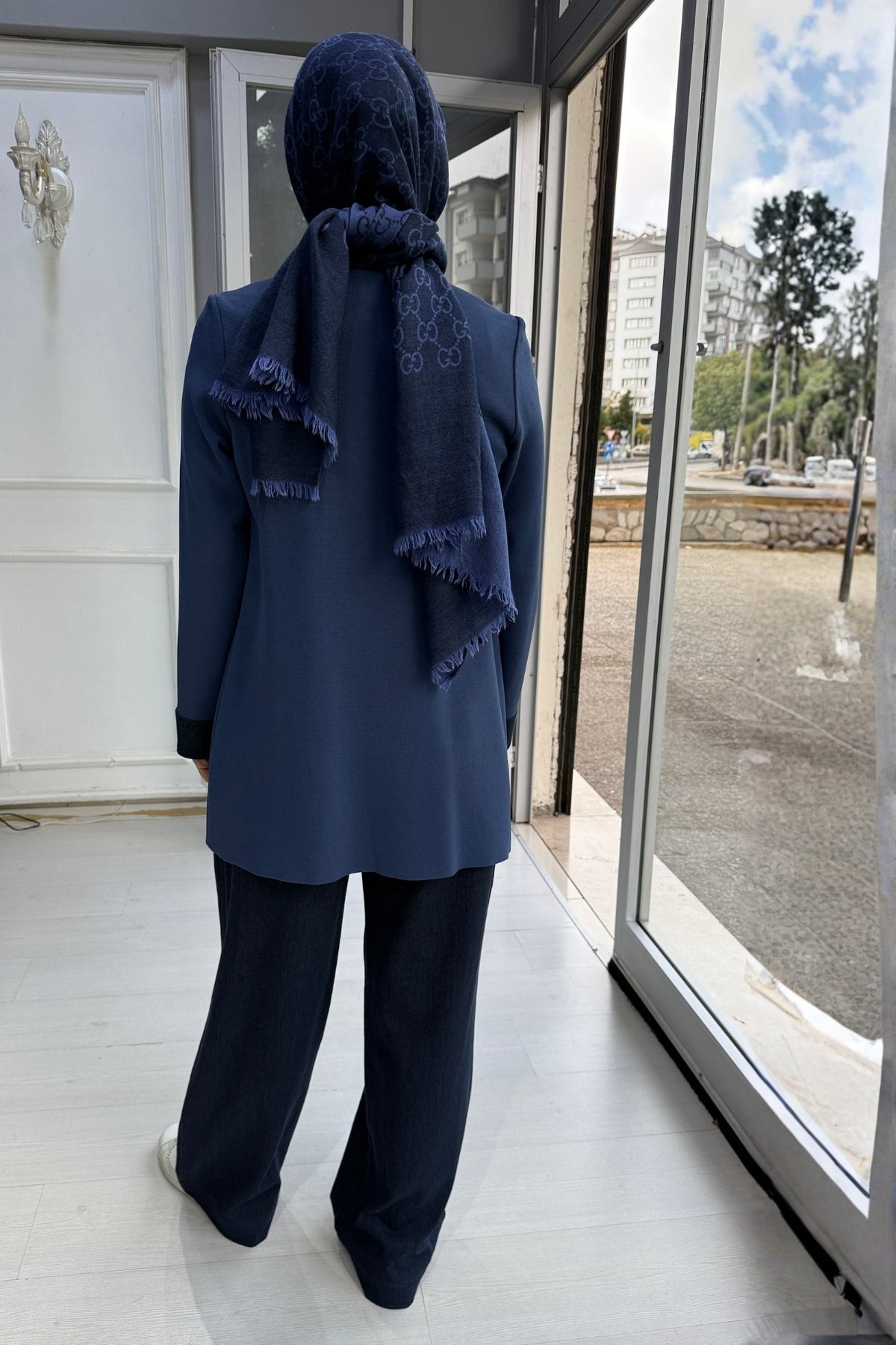 Miss Dalida Denim Detaylı Triko Ceket