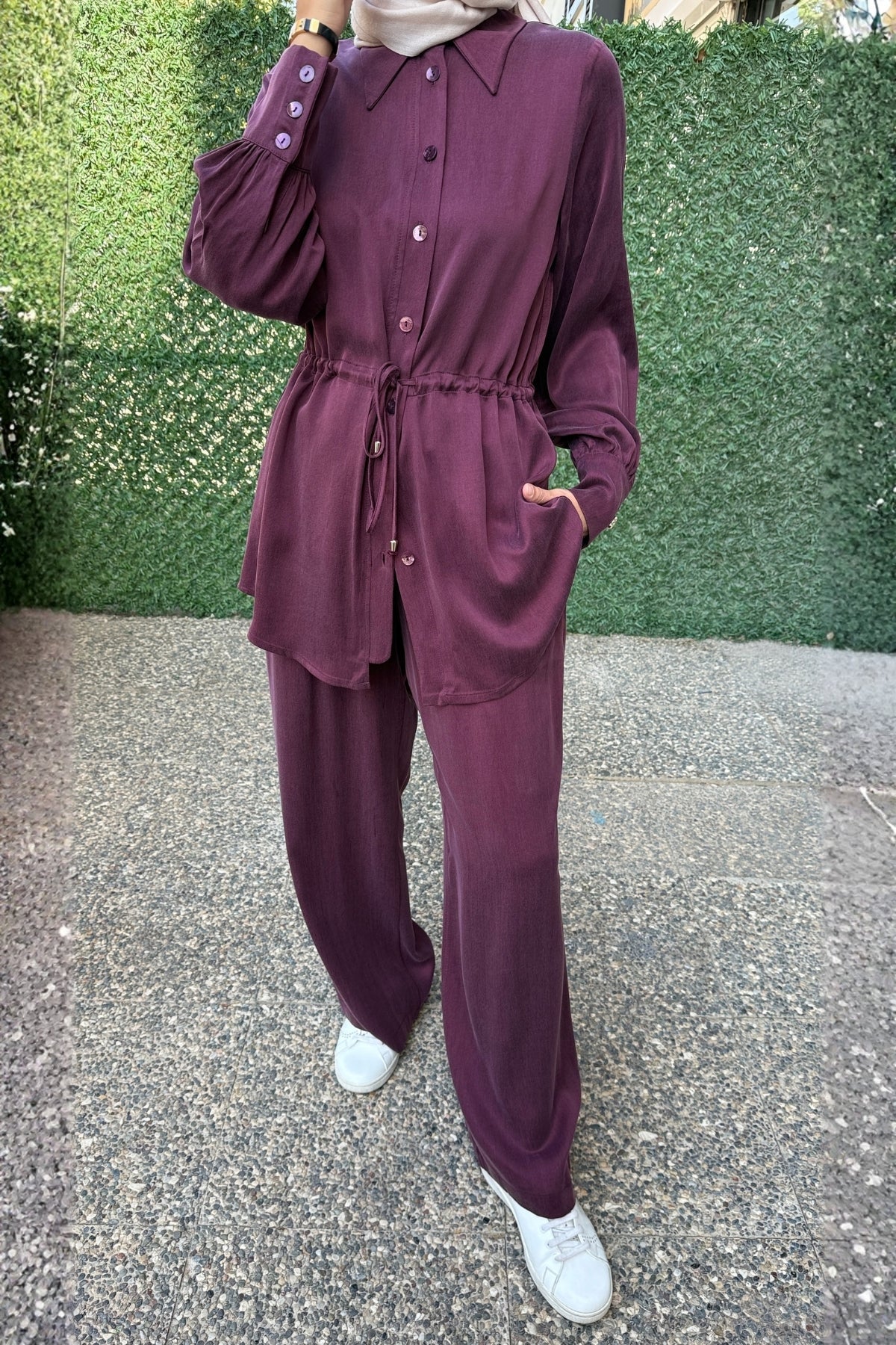 Miss Dalida Bol Paça Cupra Pantolon