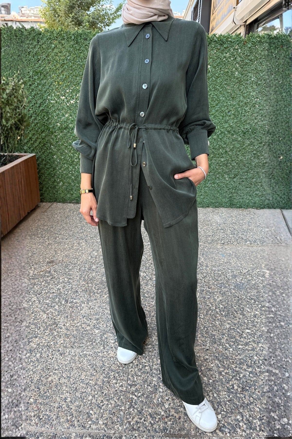 Miss Dalida Bol Paça Cupra Pantolon