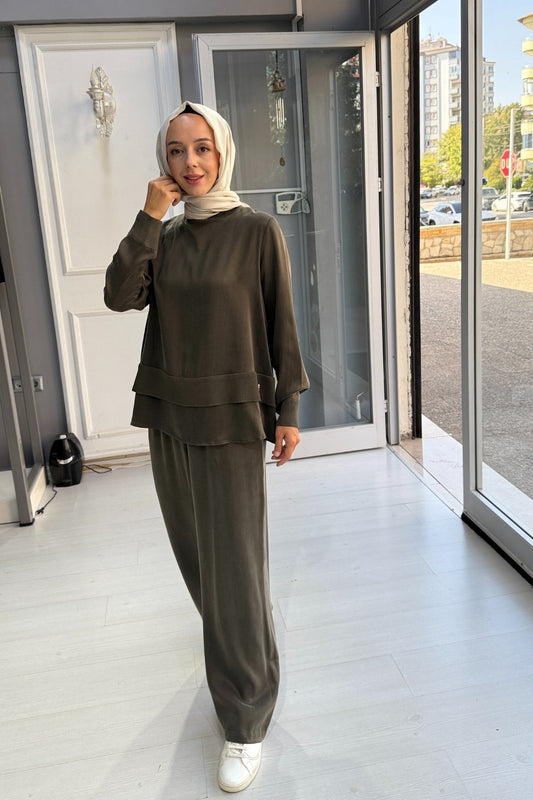 Miss Dalida Triko Detaylı Cupra Tunik