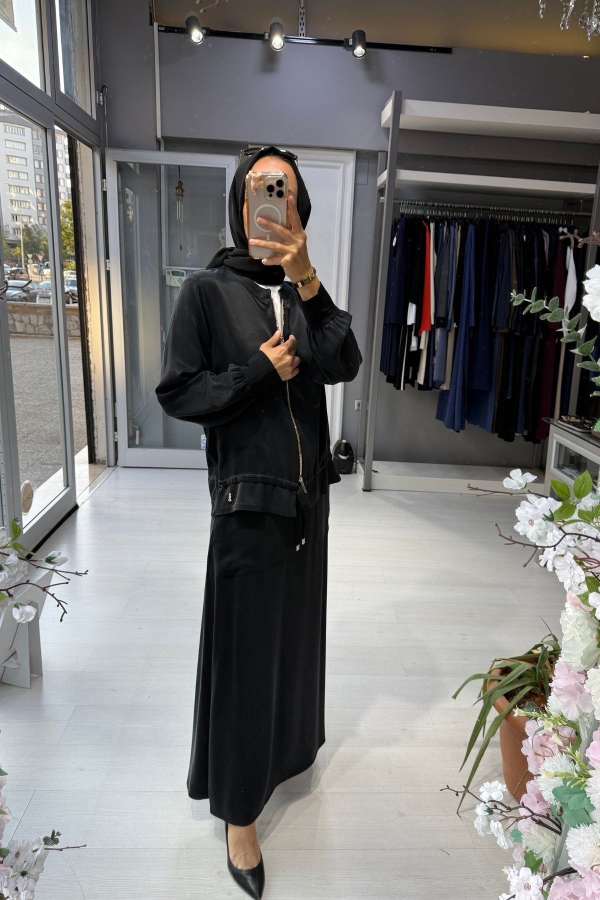 Miss Dalida Önü Fermuarlı  Cupra Ceket