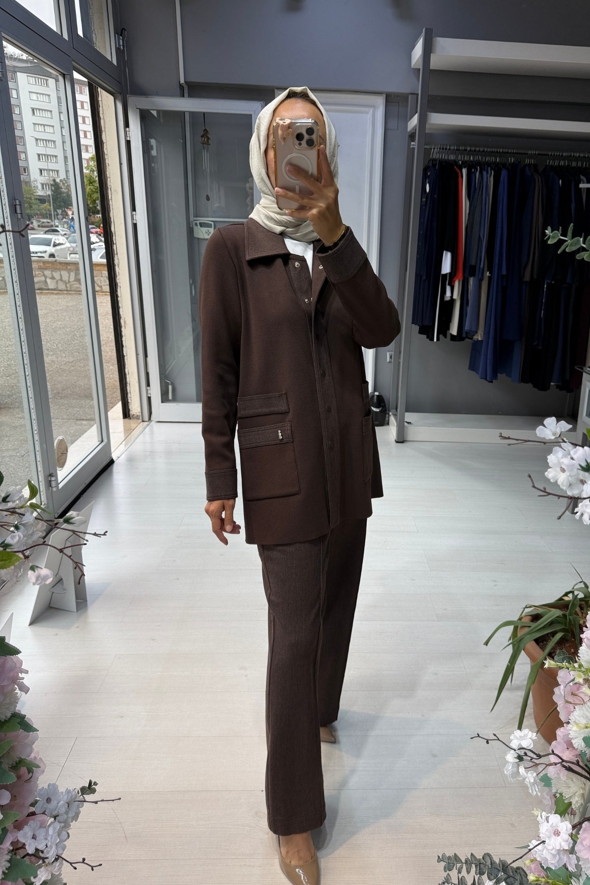 Miss Dalida Denim Detaylı Triko Ceket