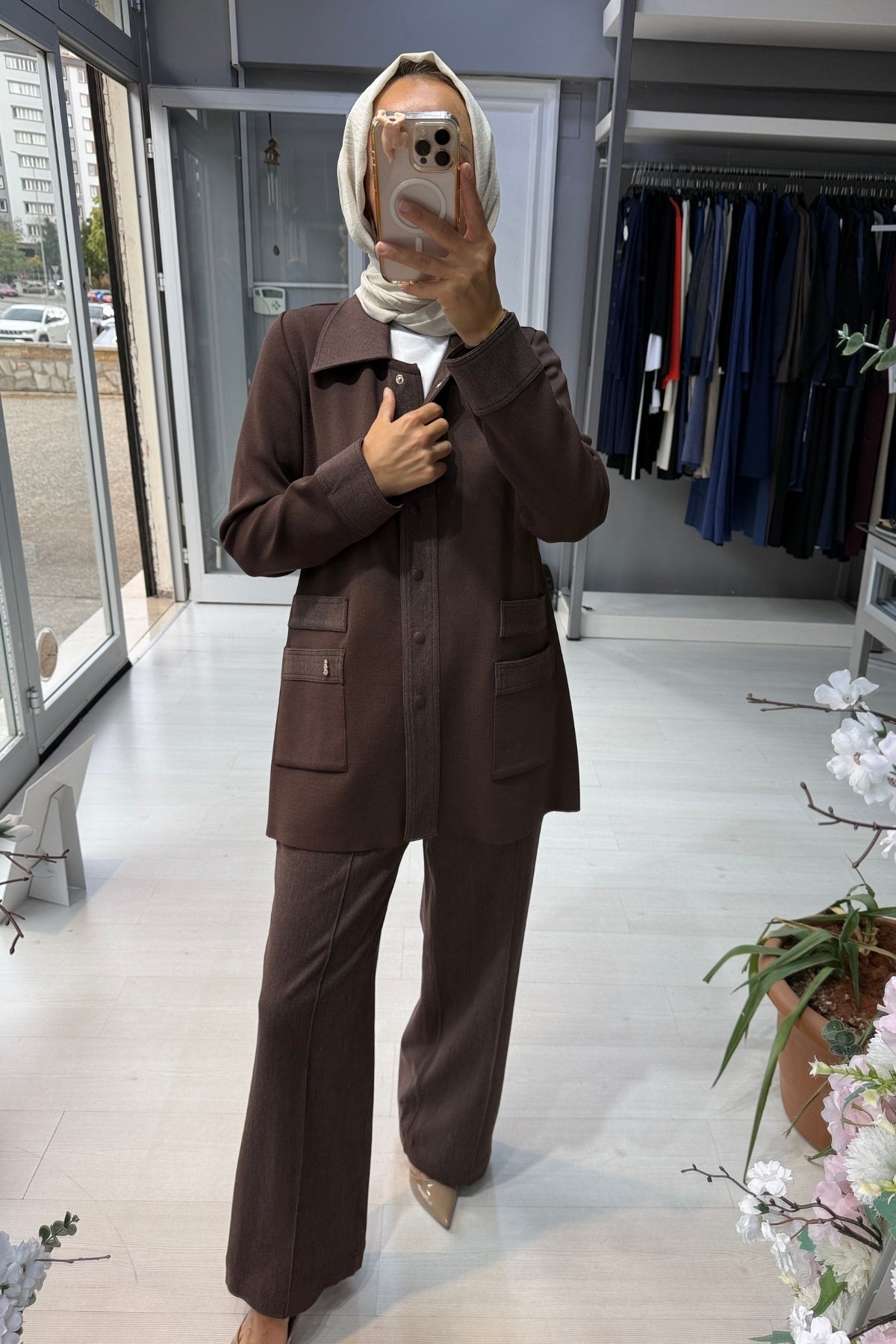 Miss Dalida Denim Detaylı Triko Ceket