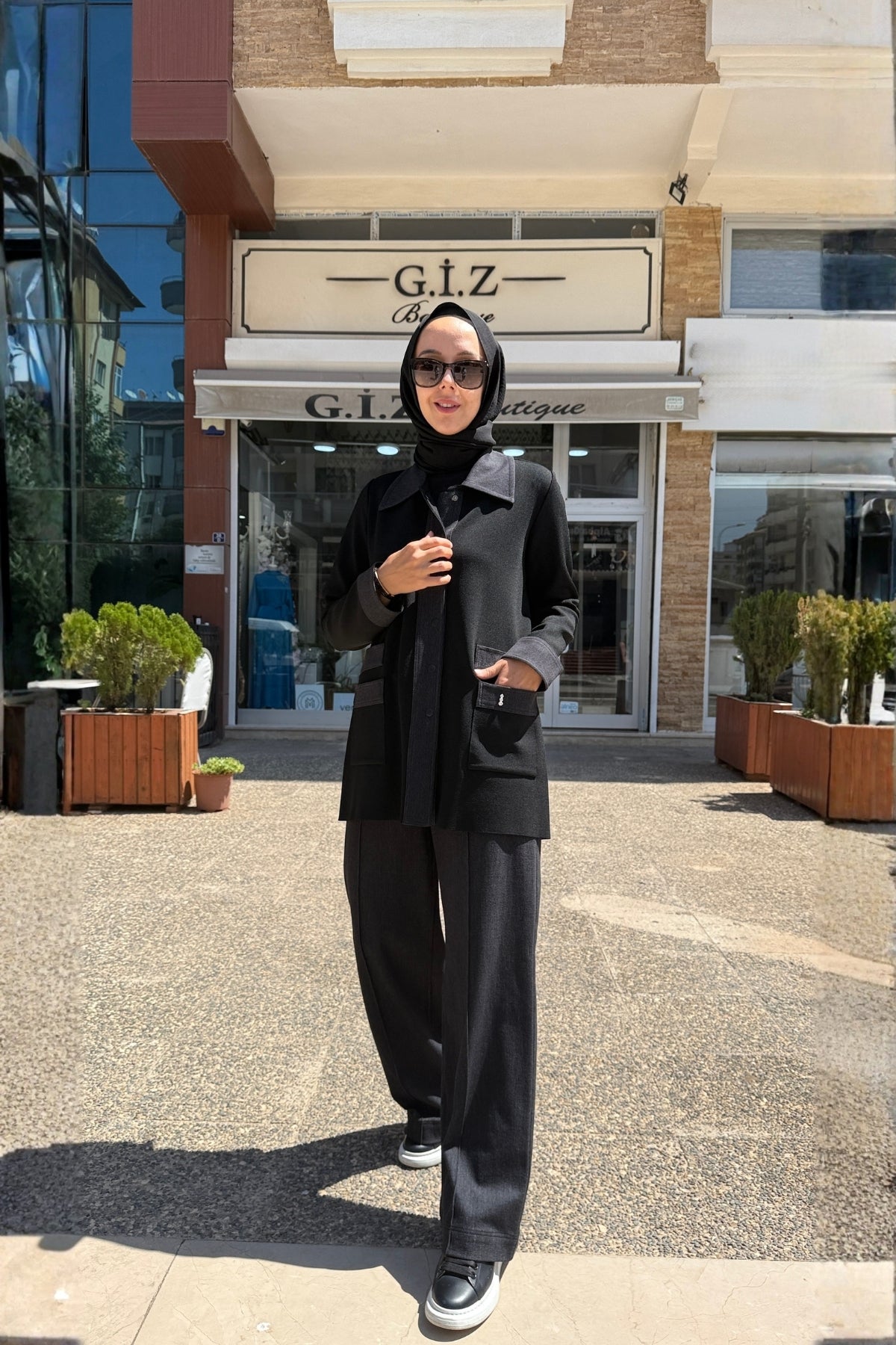 Miss Dalida Denim Detaylı Triko Ceket