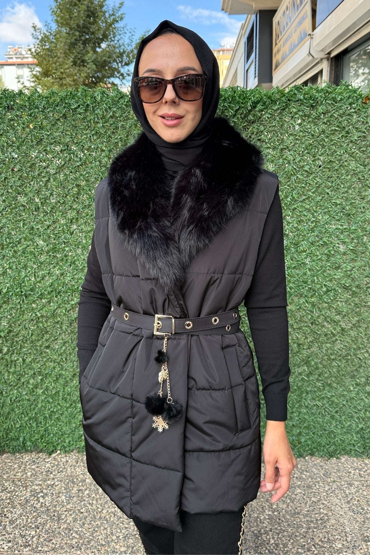 Venöve Ruth Siyah Yelek