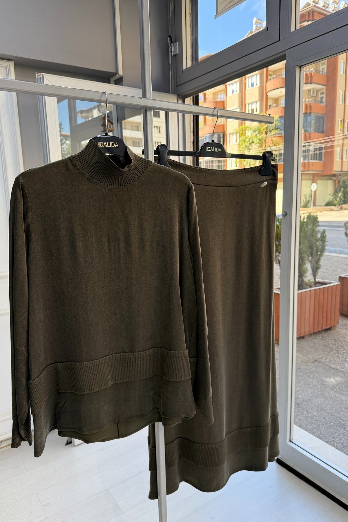 Miss Dalida Triko Detaylı Cupra Tunik