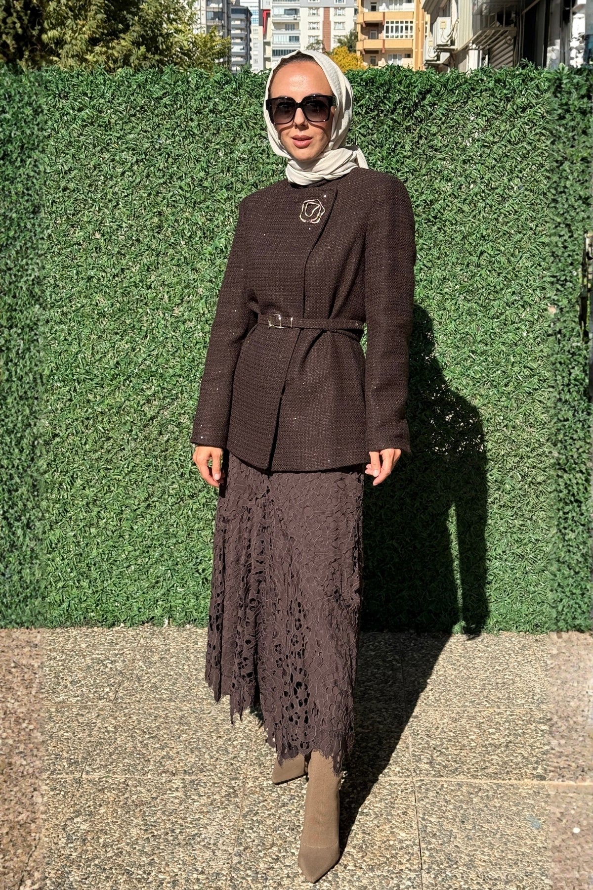 Venöve Glen Kahverengi Ceket