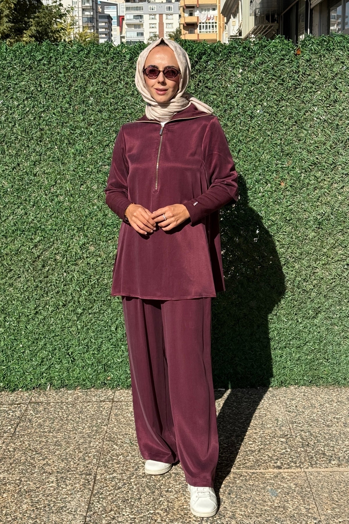 Miss Dalida Yakası Ve Kolları Triko Cupro Tunik