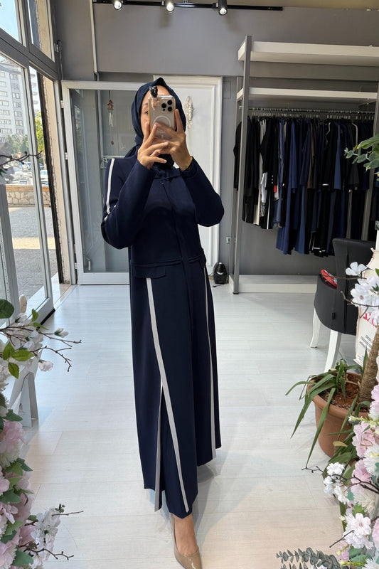 Miss Dalida Yırtmaç Detaylı Uzun Triko Hırka