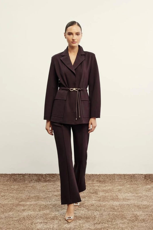 Venöve Kahverengi Elena Takım