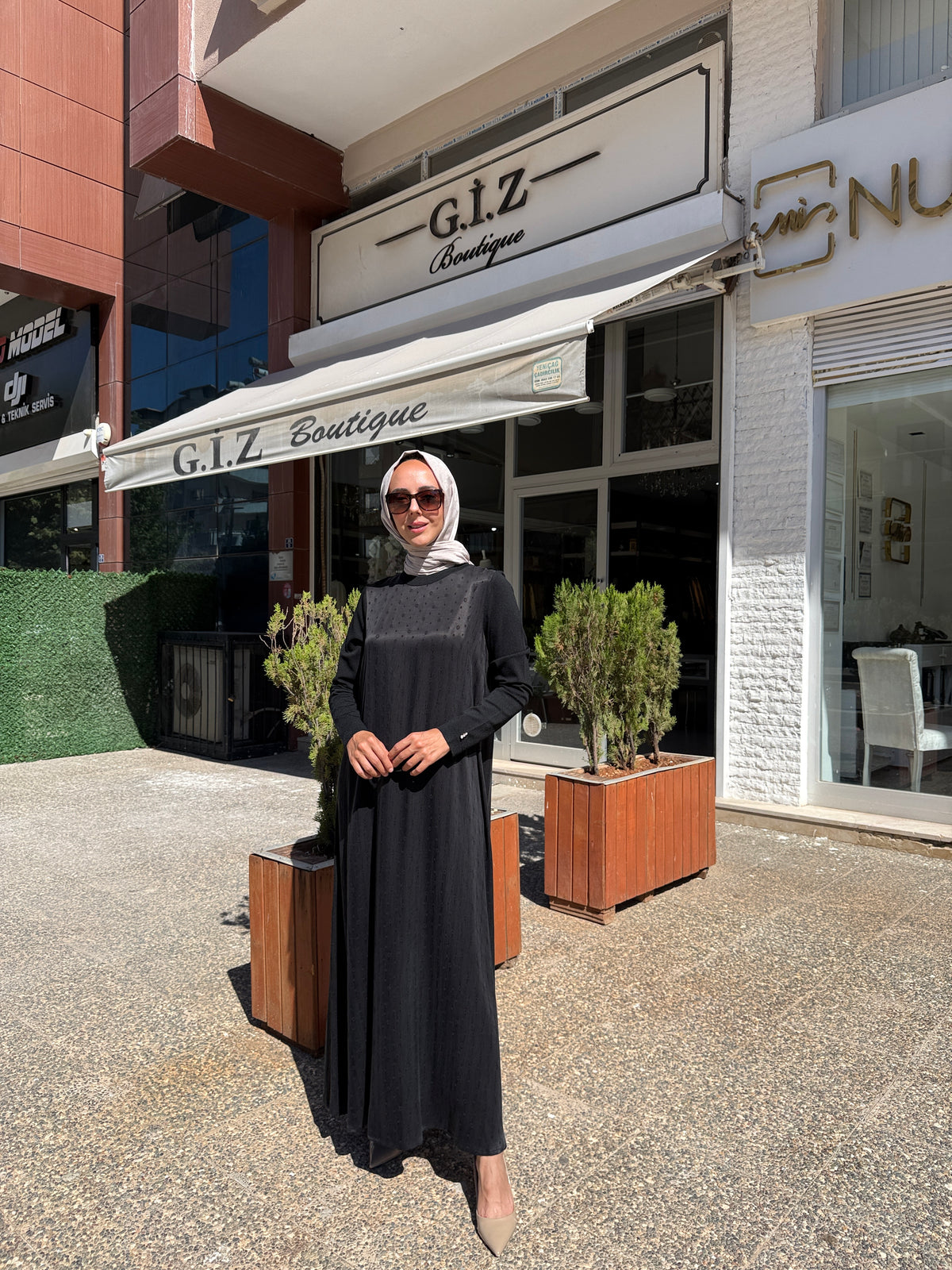 Miss Dalida 3264401 Kendinden Desenli Cupra Elbise
