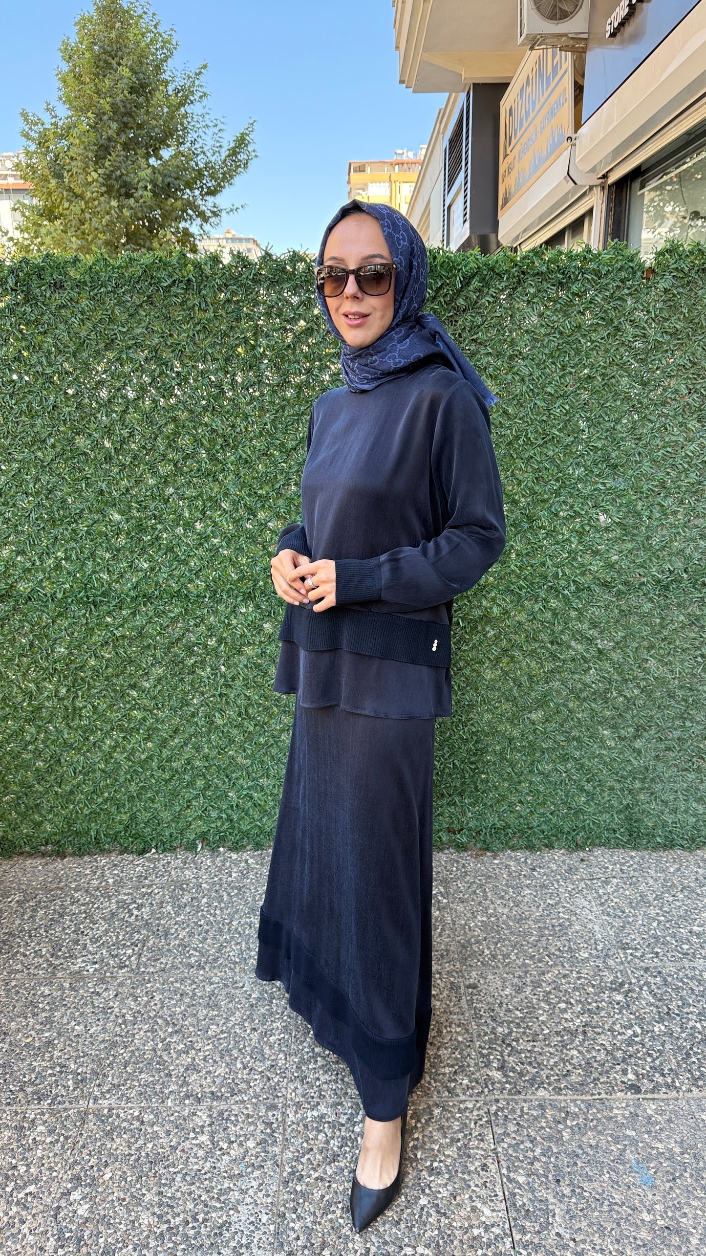 Miss Dalida Triko Detaylı Cupra Tunik