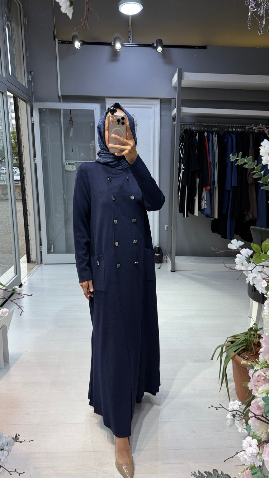 Miss Dalida Çift Düğmeli Merserize Hırka