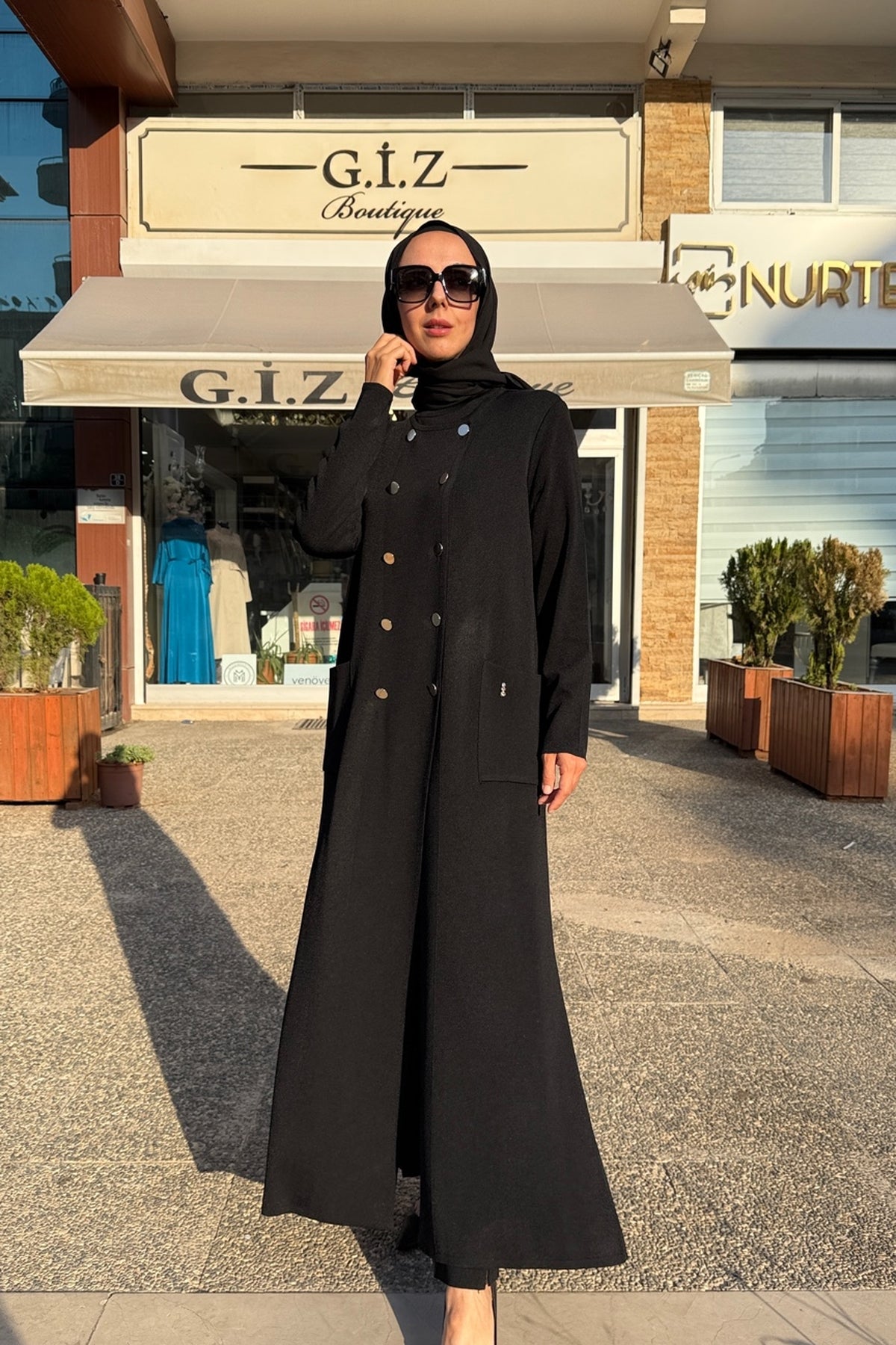 Miss Dalida Çift Düğmeli Merserize Hırka