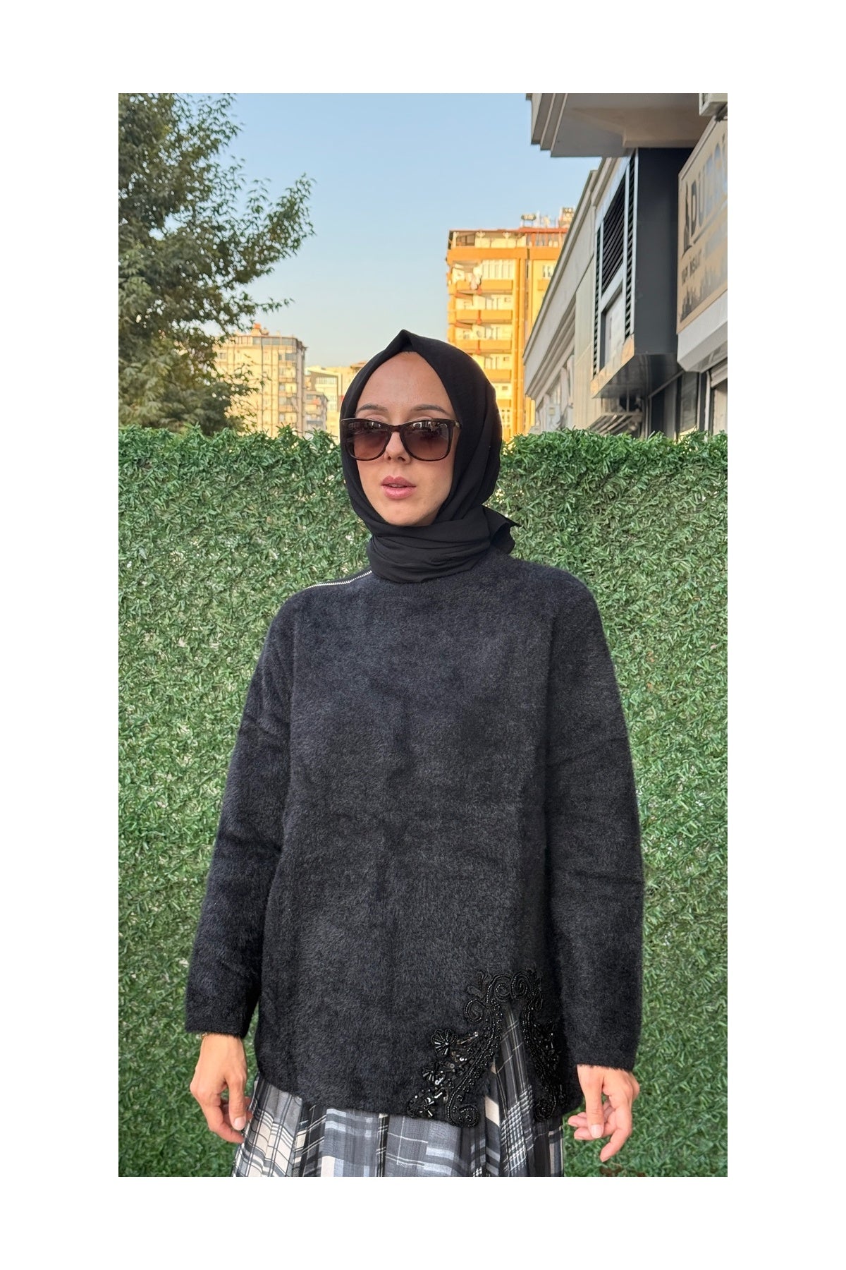 Venöve Pera Triko Siyah