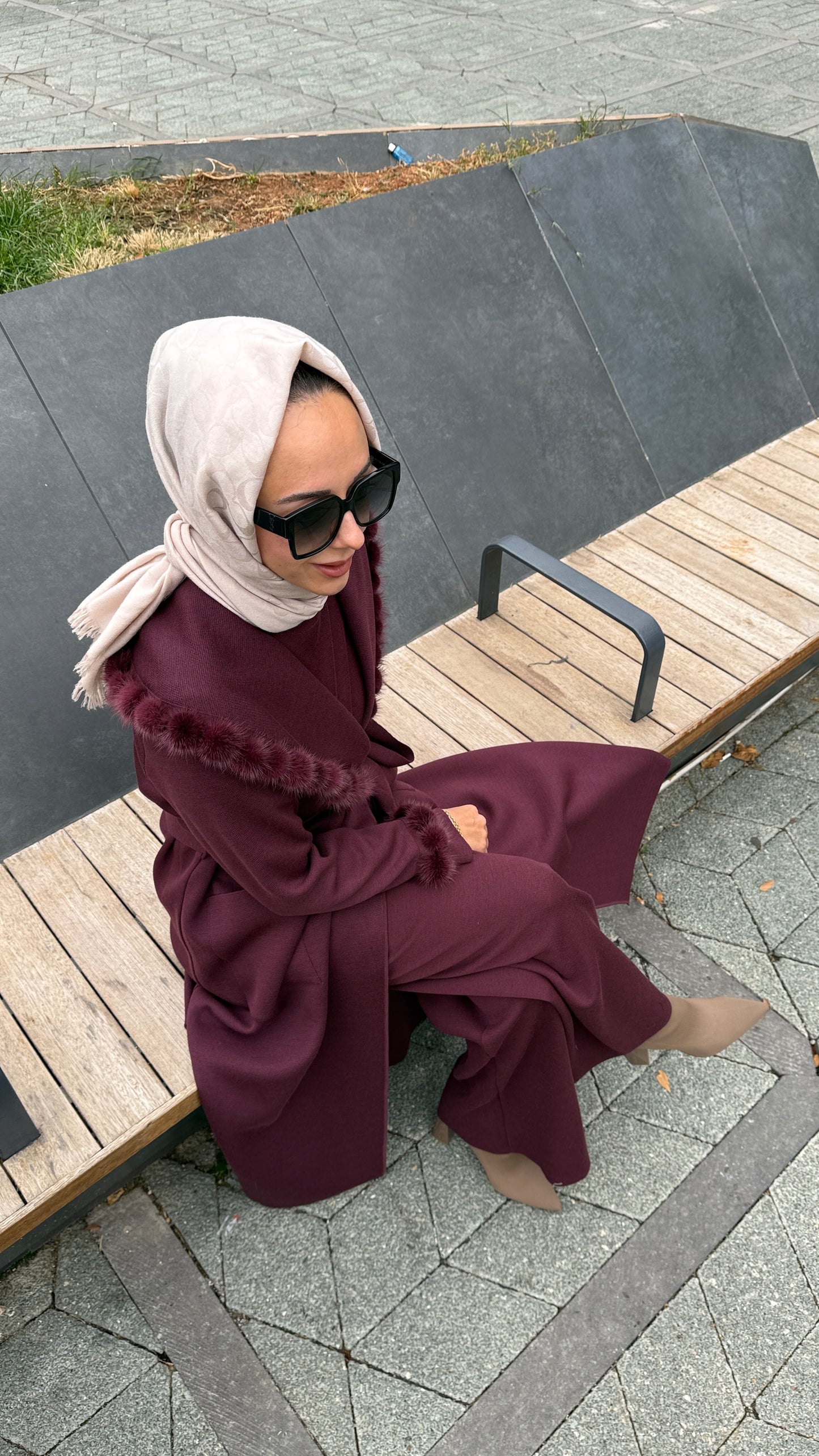 Miss Dalida Kürk Detaylı Siyah Hırka