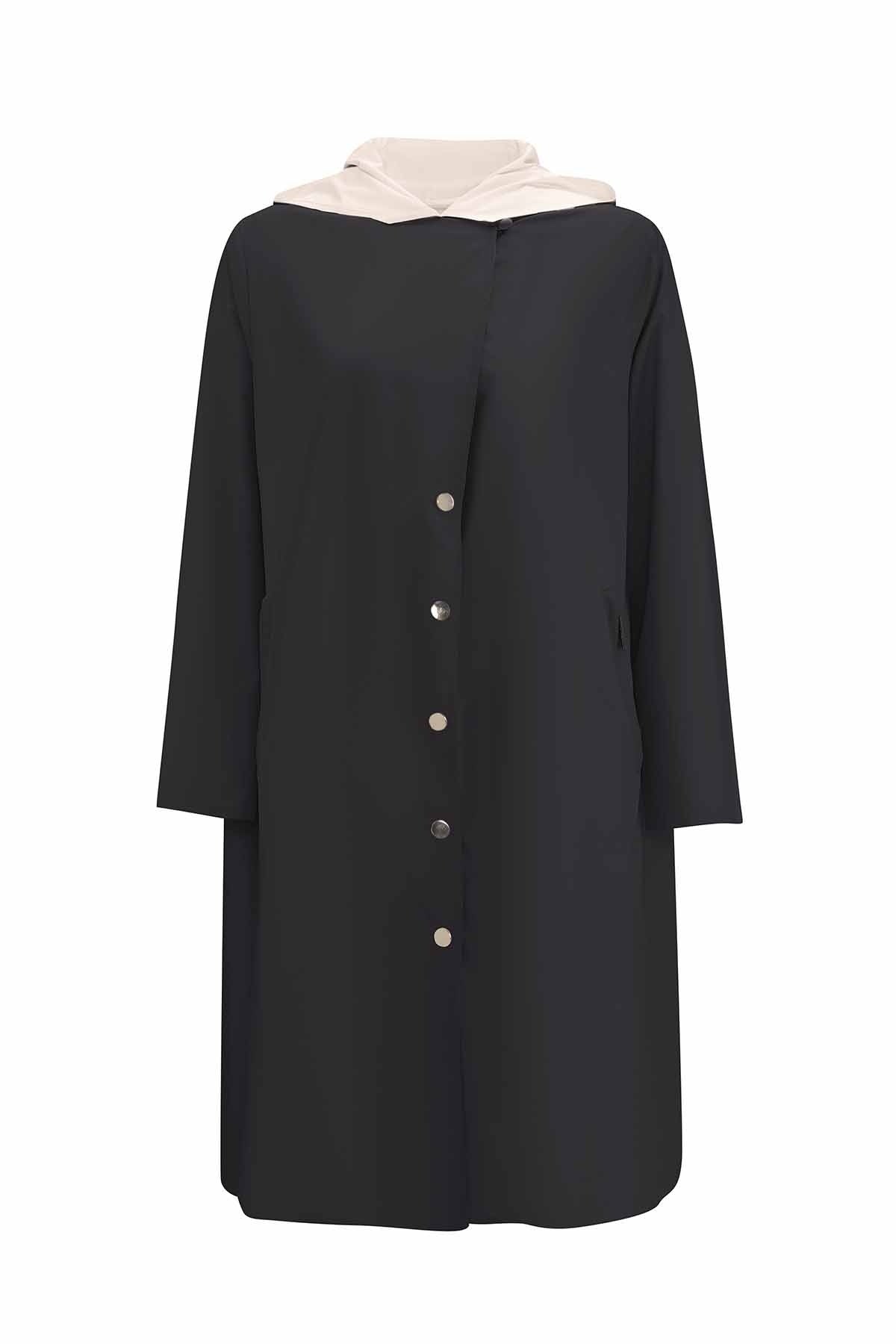 Miss Dalida Hafif Yumoş Siyah Mont