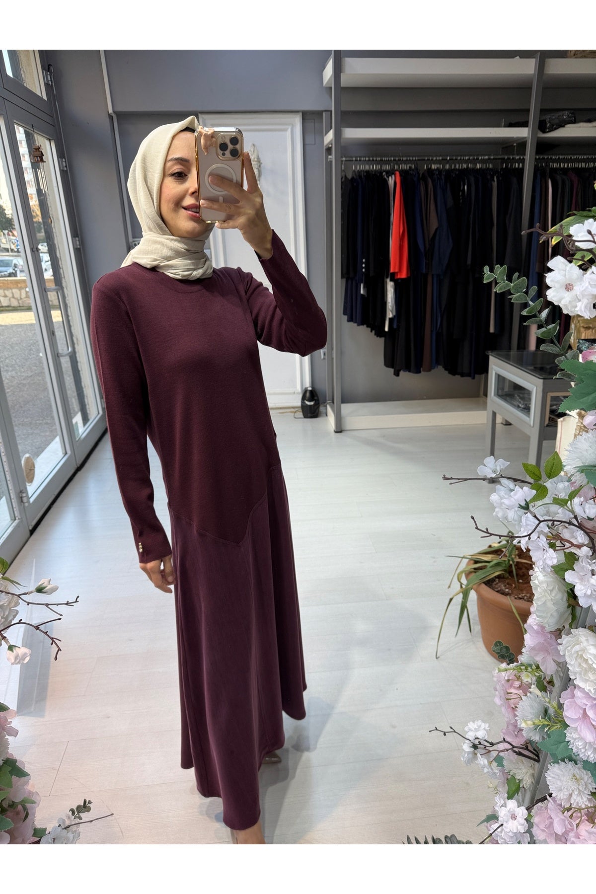 Miss Dalida Asimetrik Kesim Triko Cupro Elbise