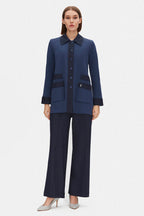 Miss Dalida Denim Detaylı Triko Ceket
